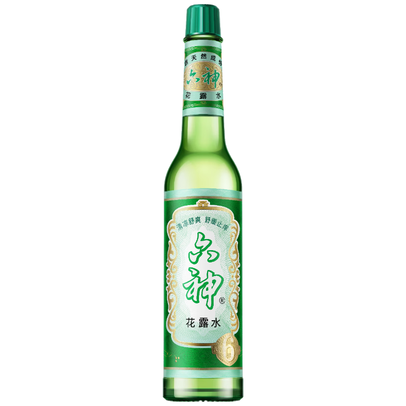六神【肖战同款】舒缓止痒花露水195ml*1 经典玻璃瓶(清香祛味原香)