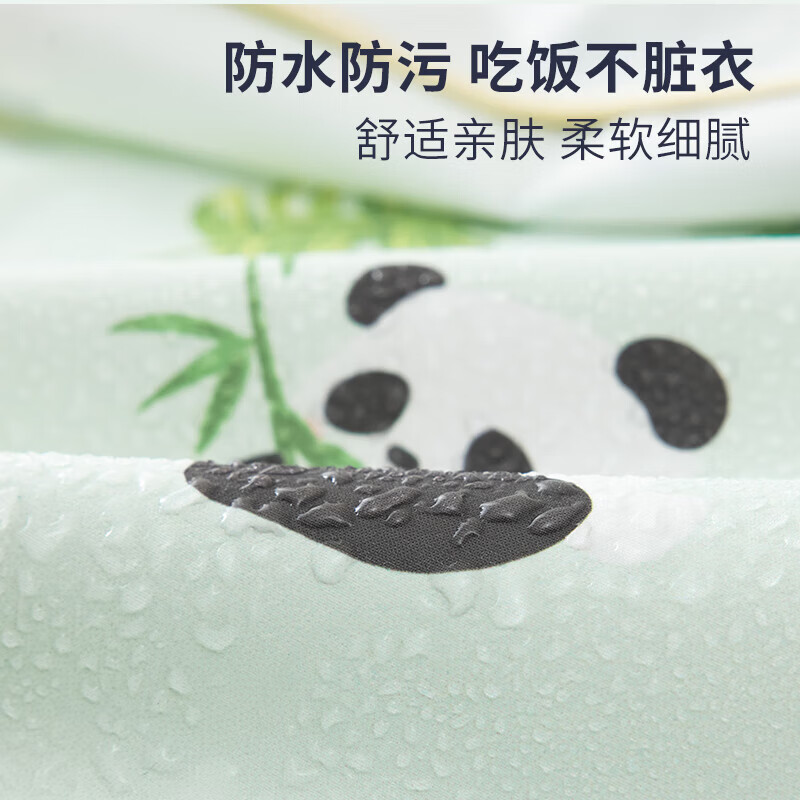 儿童罩衣防水夏季无袖薄款宝宝防脏免洗围裙吃饭围兜反穿衣 紫色猫咪【翻转饭兜】 大码（建议2-4岁/身高85-96cm）