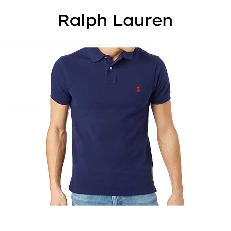 RALPH LAUREN 拉夫劳伦夏季新品秋 男士经典T恤短袖Polo衫710795080  007深蓝色 M