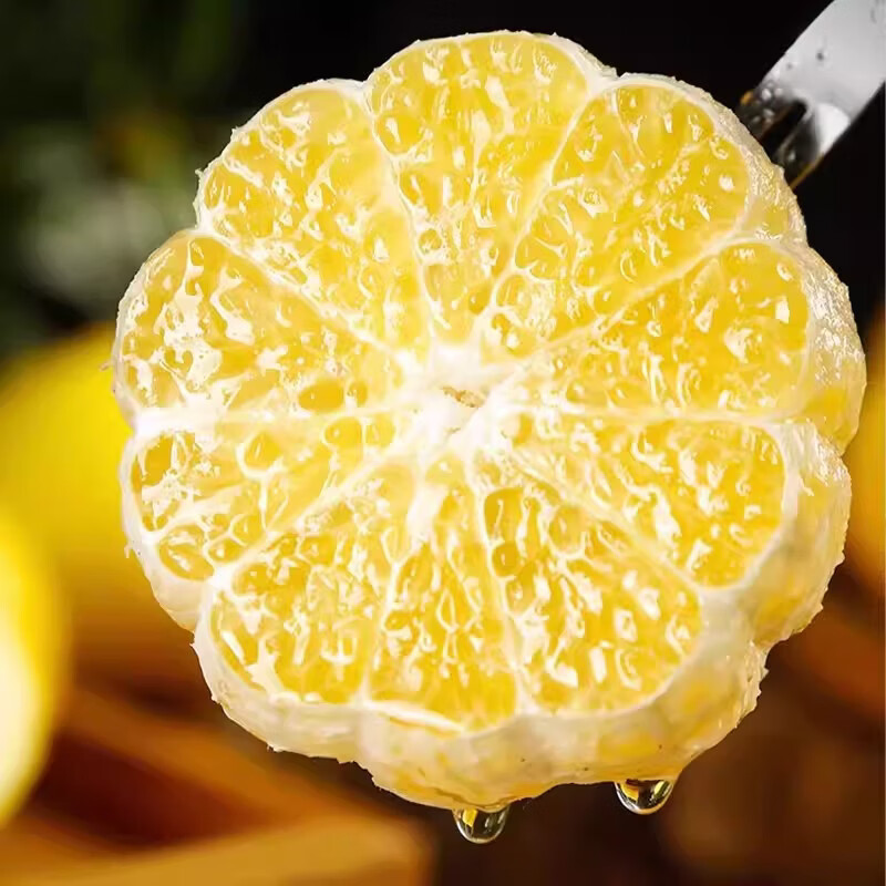 品鲜将黄金贡柚湖北怀化柑橘柚子春香柚黄金柑时令新鲜水果年货礼盒 贡柚礼盒 9斤 果径70mm