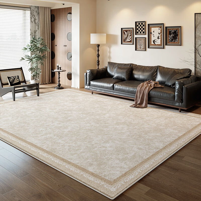 Y U-LIVE地毯客厅卧室2026新款免洗可擦防水防污法式奶油风高级感隔音 S仿羊绒-悉尼蔷薇 140×200CM【NEW新升级】