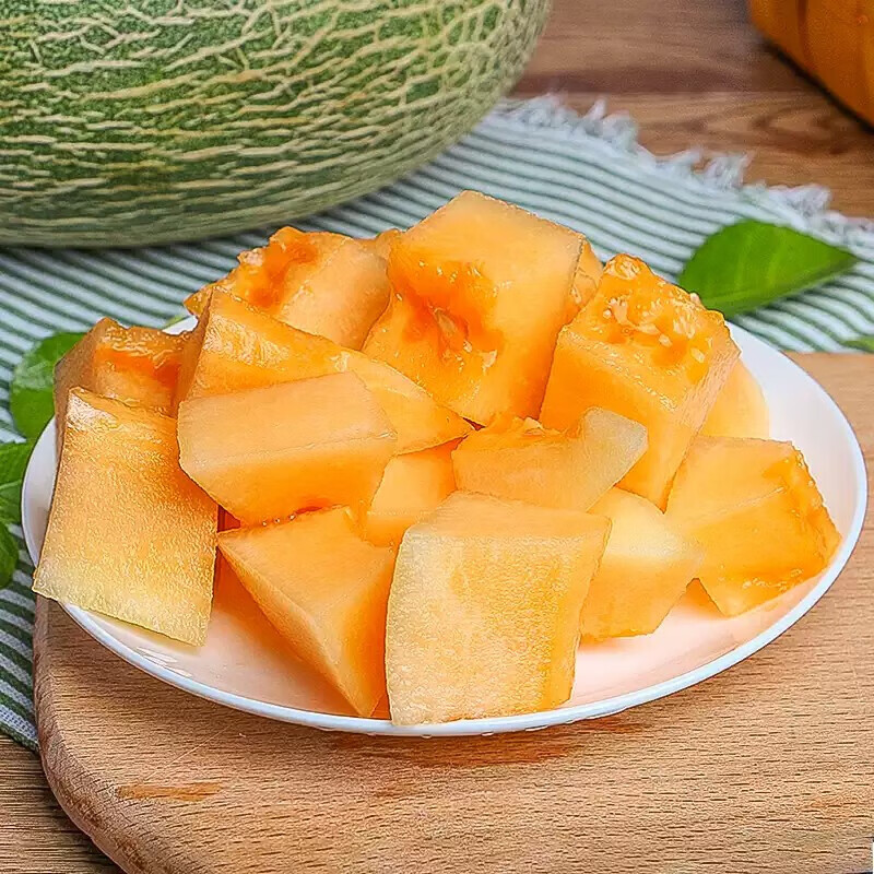 季节集海南哈密瓜西州蜜 源头直发包邮B 精选2个瓜5斤装——净重4.5-5斤