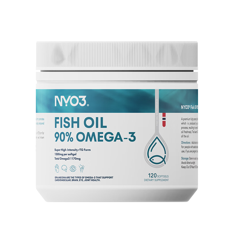 �ٽ��ۣ�NYO3 ����� 1300mg 90%�ߴ�omega-3 120��/ƿ 109Ԫ