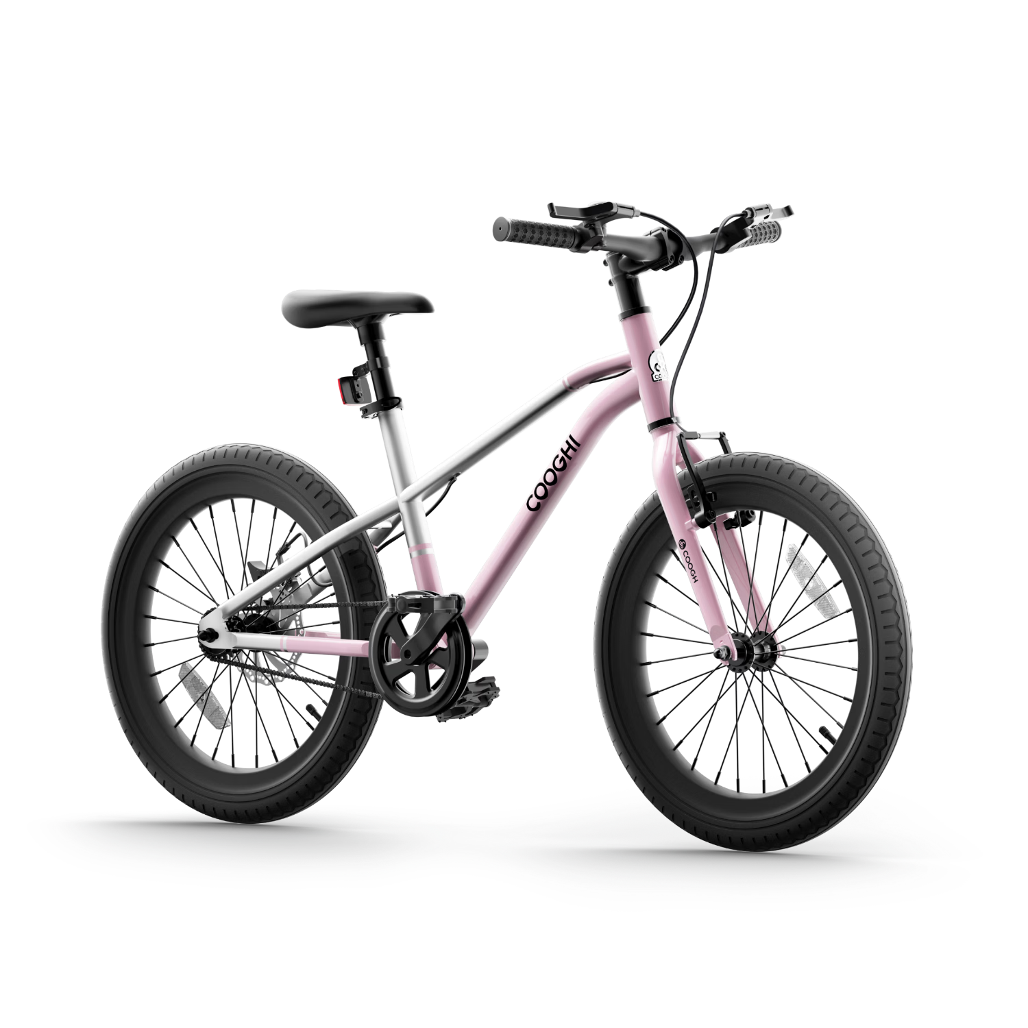 酷騎（COOGHI）小飛俠兒童自行車3-6-8歲男女孩超輕兒童單車自行車20寸 櫻霞粉