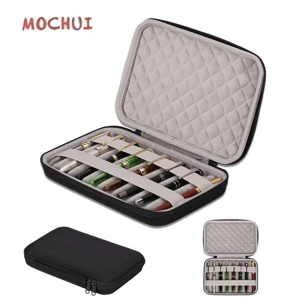 DC COMICSMC适用公爵百乐写乐白金施耐德永生钢笔袋帘收纳硬壳保护整理包套盒笔袋文具盒文具收纳盒收纳袋 8支/内长16.2cm