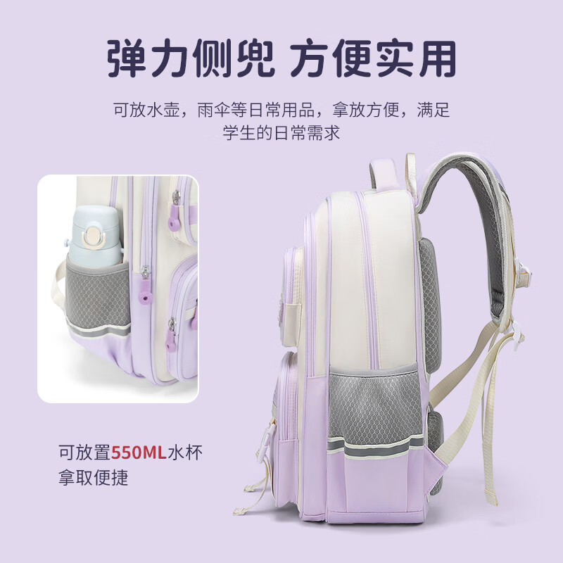 高尔夫(GOLF)双肩包男女百搭背包女休闲旅行学生书包防泼水出游背包【Q】 款式12-紫色