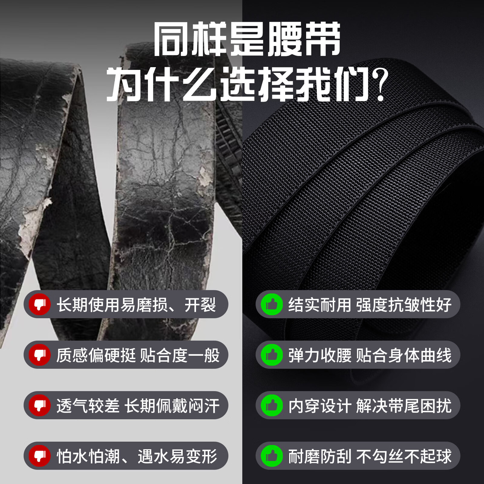 佰纳海男士皮带2026新款休闲弹力帆布尼龙腰带户外运动军训编织战术裤带 银色扣+军绿 130cm 【体重240斤以下】