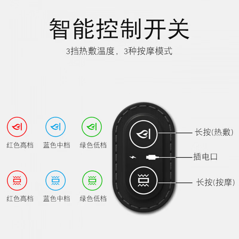 MGXEK【德国】记忆枕颈椎枕护颈枕成人睡觉专用颈椎病深度睡眠热敷高枕 升级款.震动按摩+恒温热敷+升降气囊-经典灰 A类 单只 【全网热销100W+】人体工学颈椎枕