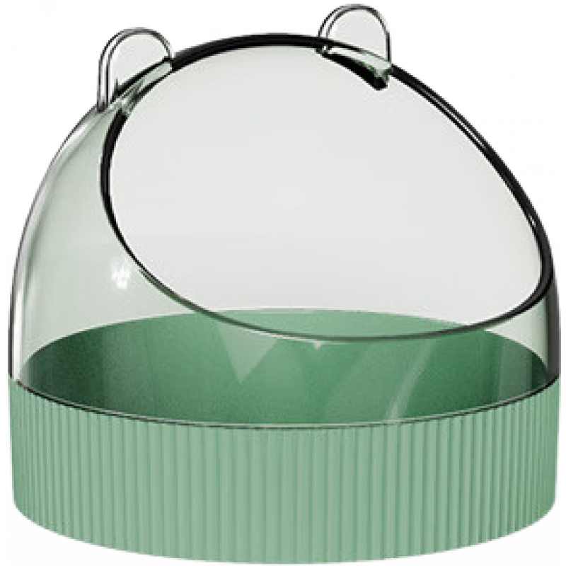 它適倉鼠食盆防打翻金絲熊龍貓刺猬專用喂食器飯碗 午夜綠