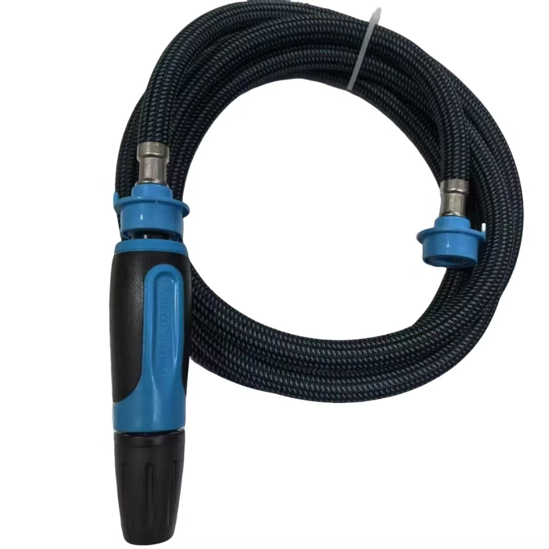 Jeonestan6功能喷枪不锈钢接头双快接洗车管抗老化防爆防缠绕园艺浇花喷枪 旋转喷枪+3米快接管