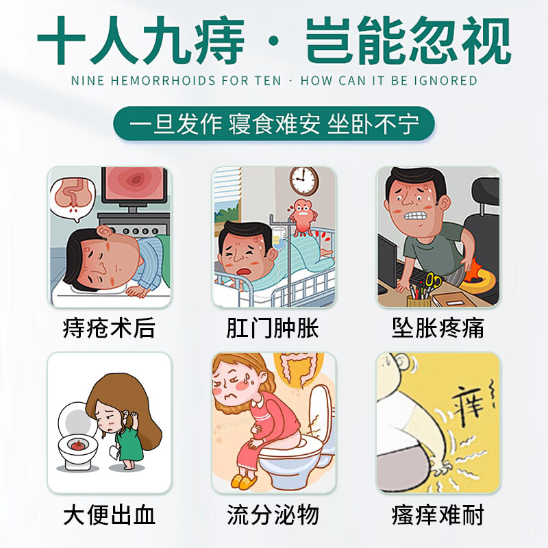 苗教授槐花马齿苋断痔膏医用痔疮膏内痔外痔效混冷敷痔坠特专用肿胀A6 两支基础桩