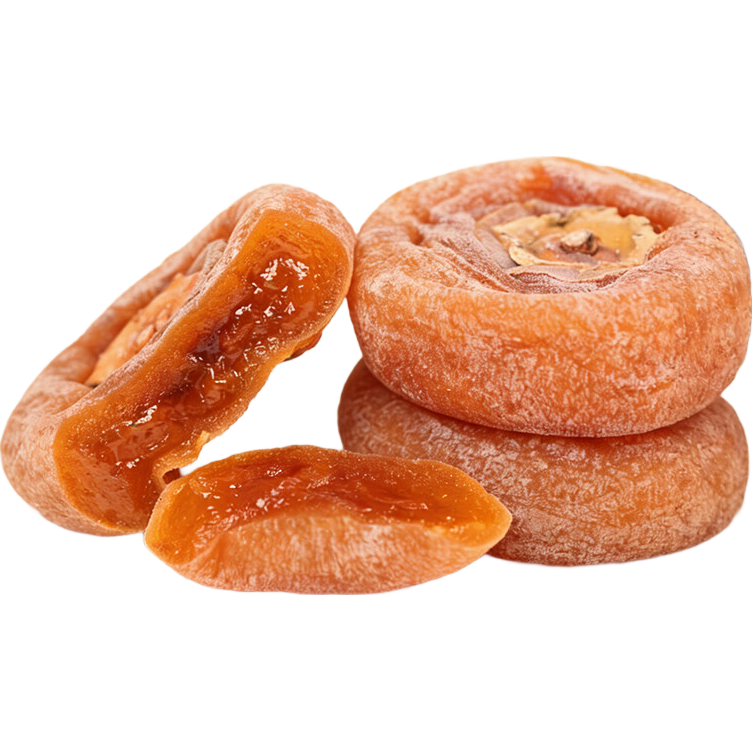 流心柿饼吊柿饼子霜吊独立包装农家自制办公室休闲零食柿饼 独立包装圆饼2斤