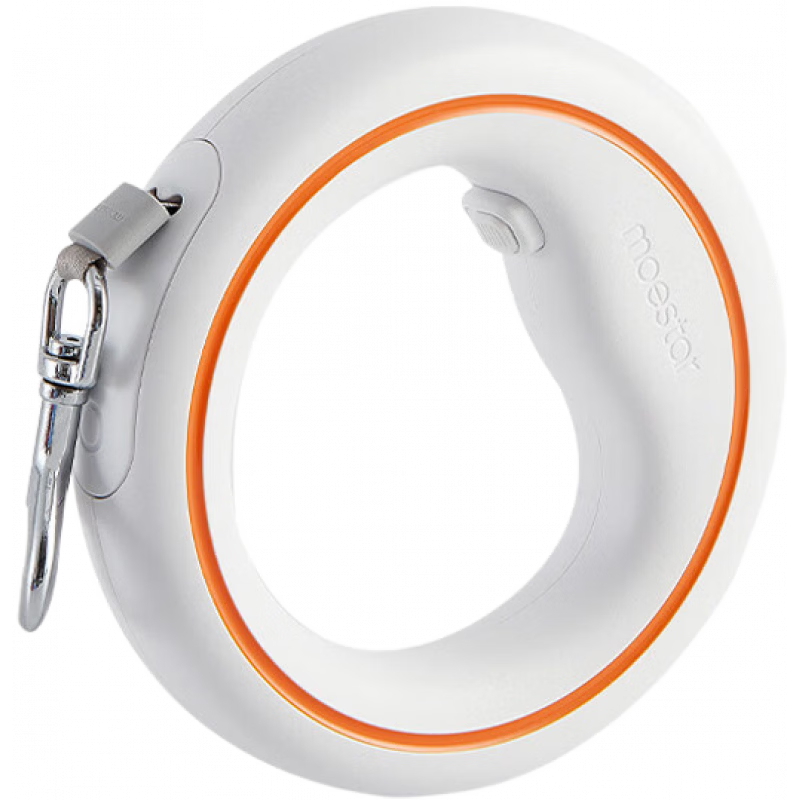 萌王星自動伸縮狗狗牽引繩中大型犬遛狗繩小狗鏈牽狗網(wǎng)紅寵物用品 Air-白_橙_(輕便耐用) 牽引繩(牽引繩60斤內(nèi)寵物適用)