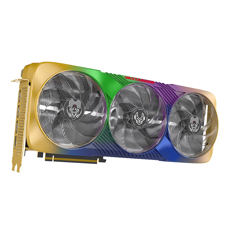 瀚铠（VASTARMOR）AMD RADEON RX 9070 XT 16GB OC 超合金ULTRA (极炫静铠) 升级版 ARGB灯效 电竞游戏AI显卡