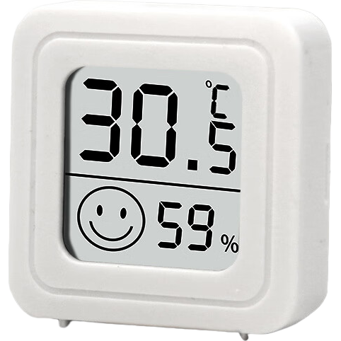 迷你笑脸电子温湿度计 家庭办公液晶温湿度测量仪 【限时】笑脸温湿度计-1个装 爆款