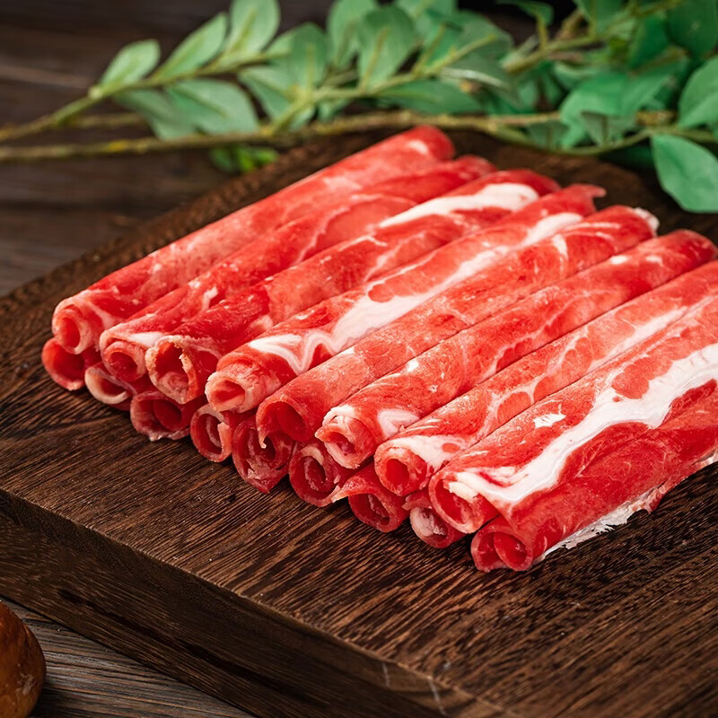 百里炙原切国产肥牛卷牛肉卷2斤烤肉火锅食材生鲜烧烤源头直发 国产原切卷4斤