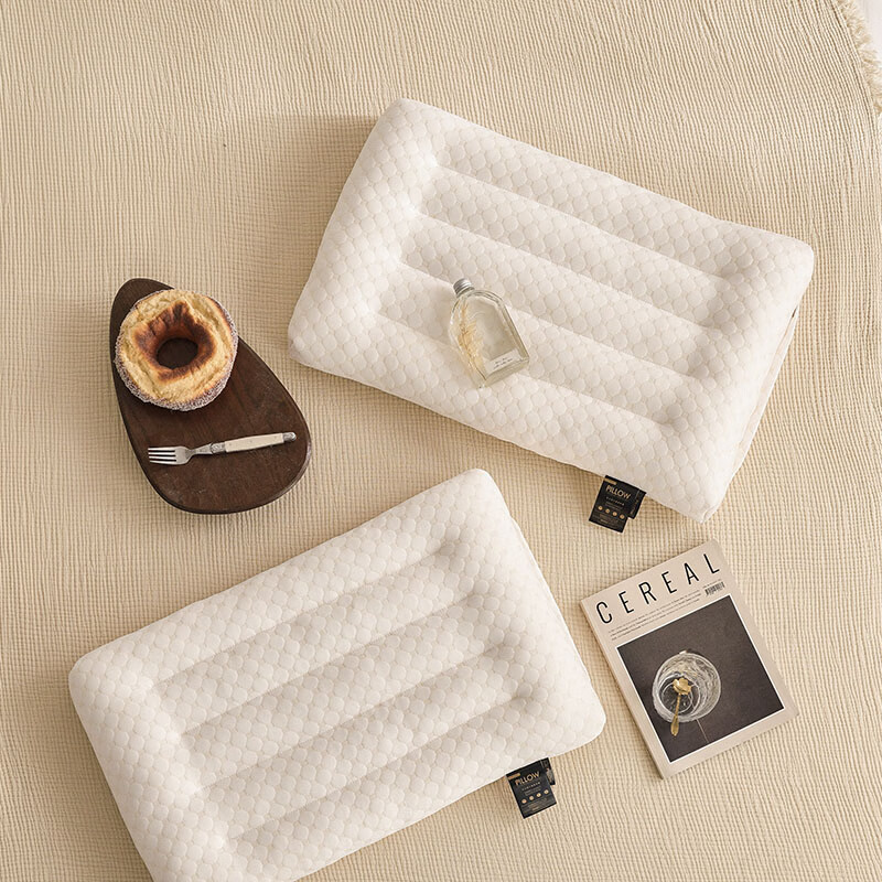 ROLAND LIVE泡泡绒水立方针织亲肤枕分区护颈枕家用枕头48*74cm宿舍单人枕 TXA 3D泡泡亲肤枕 低枕 【一只装】 48*74cm