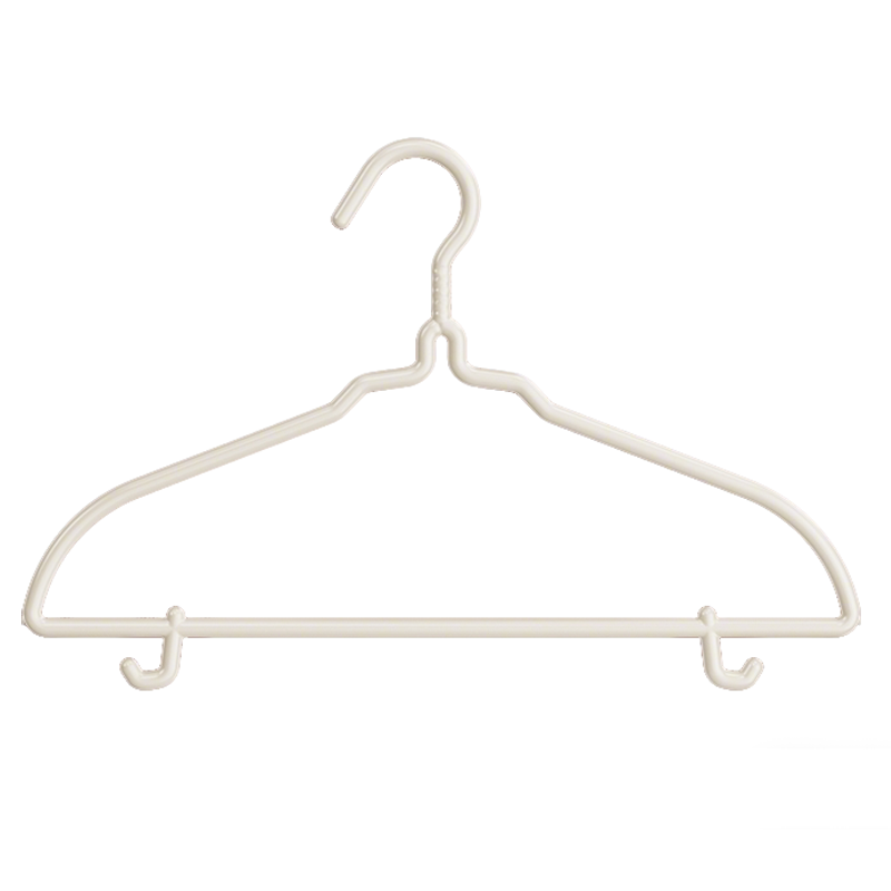 BAGKKO邦客衣架晾衣架20支衣架子挂衣服架浸塑衣撑子干湿两用防滑防肩角