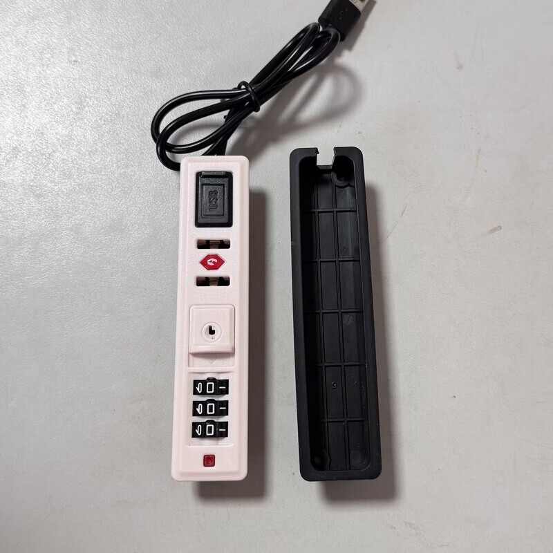 喜梵登 XEFARDER029行李箱配件拉链箱配件通用型旅行箱充电线下沉锁行李箱扣锁 粉白色
