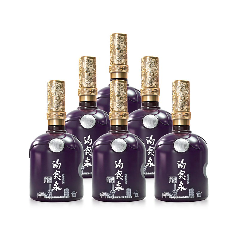 趵突泉紫气东来礼盒装38.8度浓香型白酒整箱送礼宴请团购齐紫东方色彩 38.8度 490mL 6瓶 原箱发货赠3个手提袋