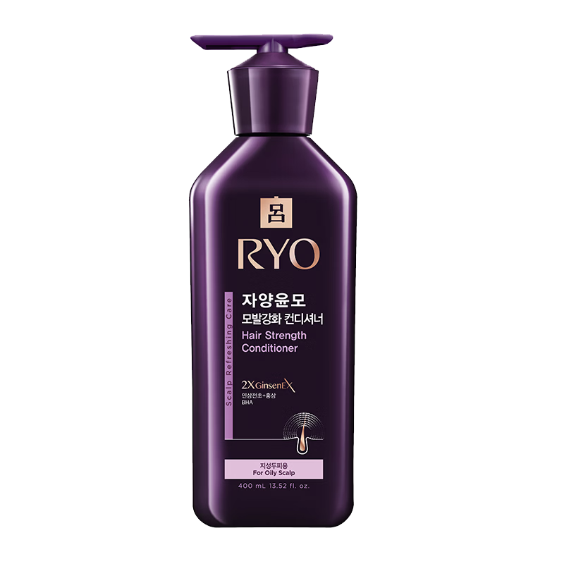 吕（Ryo）紫吕护发乳400ml 控油蓬松强韧防断发滋盈顺滑护发素【油头专研】