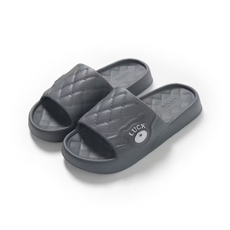厢糖2026新款凉拖鞋男女情侣款夏季防滑厚底家居拖鞋凉鞋人字拖男鞋 灰色 40-41