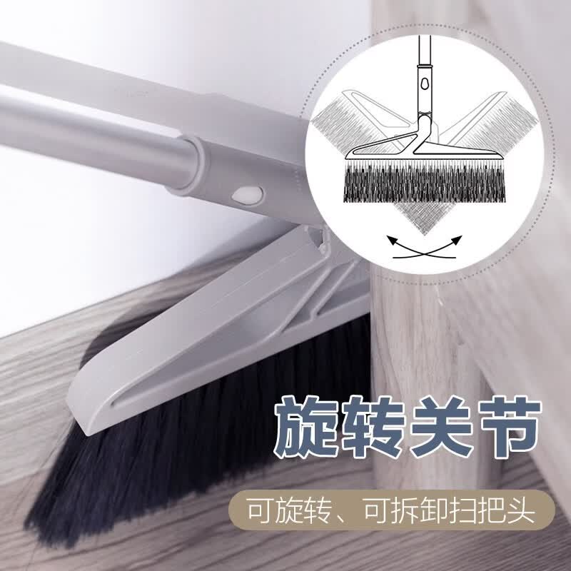 茶花【甄选好物】垃圾铲簸箕单个家用塑料撮箕灰斗畚箕撮子垃圾斗加厚 蓝色一套