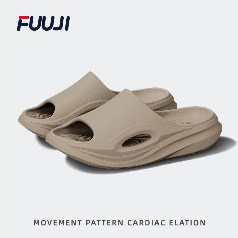 FUUJI正品拖鞋男士防滑室内家居新款夏季户外运动休闲外穿轻奢凉拖鞋 循环灰 44-45 AG抗菌
