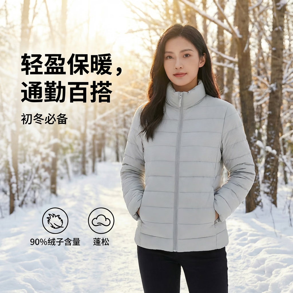 【达人专属】骐骥红锁温轻薄女款短款羽绒服潮流休闲韩版款薄外套 粉色 L (170) 110-125斤 【达人专属】骐骥红锁温轻薄女款短款羽绒服潮流休闲韩版款薄外套 粉色 L (170) 110-125斤