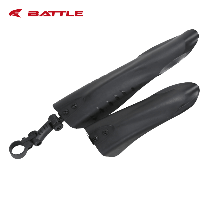 邦德·富士达（BATTLE）山地自行车挡泥板后轮单车通用配件全包式加长宽泥瓦盖赛车尾翼 02飞鱼挡泥板(前后挡泥板)_【现货速发】