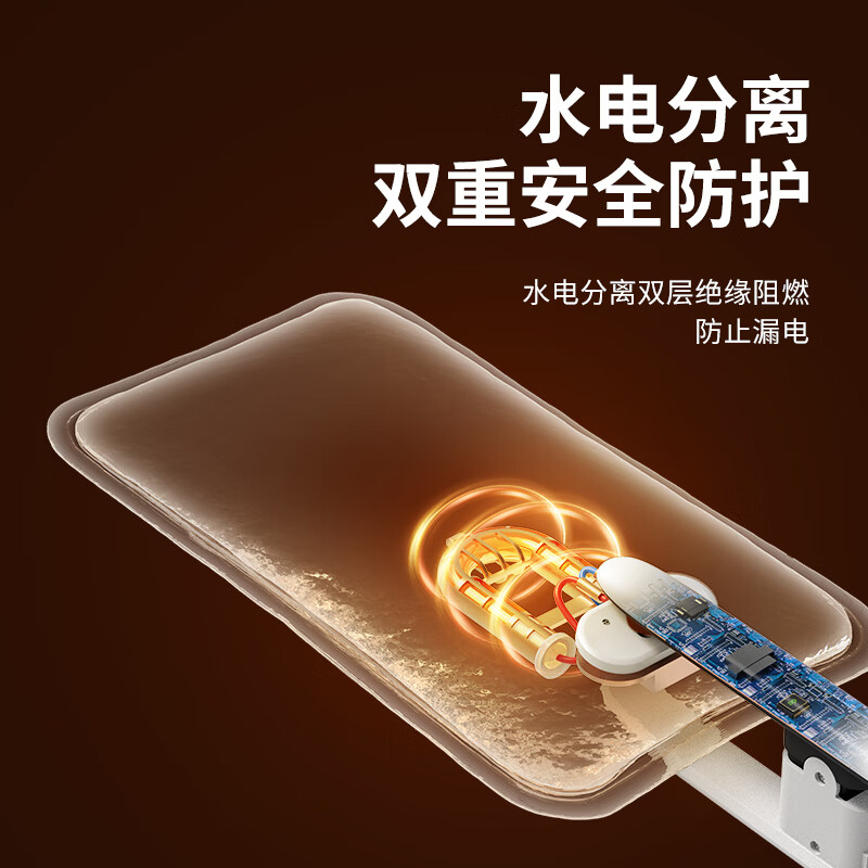 久量(DP)电热水袋 充电暖水袋暖手宝暖脚暖床暖宝宝加大加长取暖神器防爆 【一体式加长灰色】恒温持久亲肤绒+暖床必备 【高密度亲肤柔软舒适】