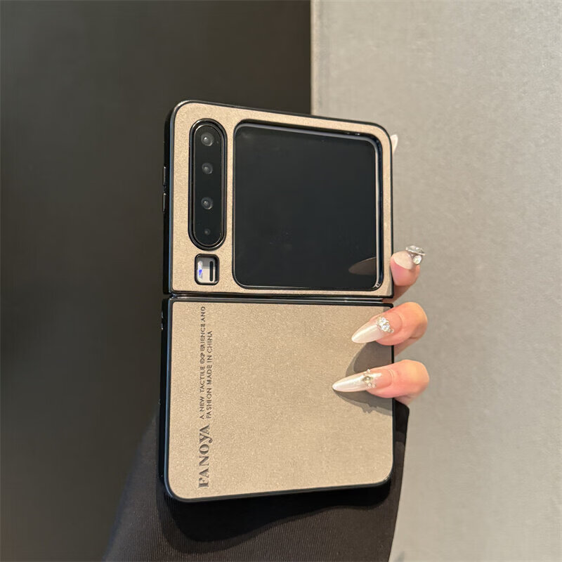 适用华为purax手机壳超薄小羊皮PuraX典藏版阔折叠屏全包p50宝盒pocketS简约男女pocket2防摔外壳 【蓝色】磨砂肤感小羊皮 华为p50pocket