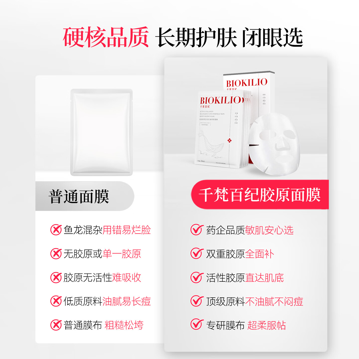 千梵百纪活性胶原蛋白护肤礼盒套装修护屏障晒后补水提拉紧致抗皱保湿 【会员体验装】面膜1片+原液小样2ml