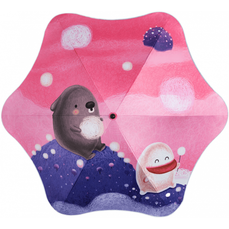 左都安全圓角兒童雨傘男童女孩小學生太陽遮陽防曬幼兒園寶寶上學 兒童傘-奇趣世界-山頂朋友