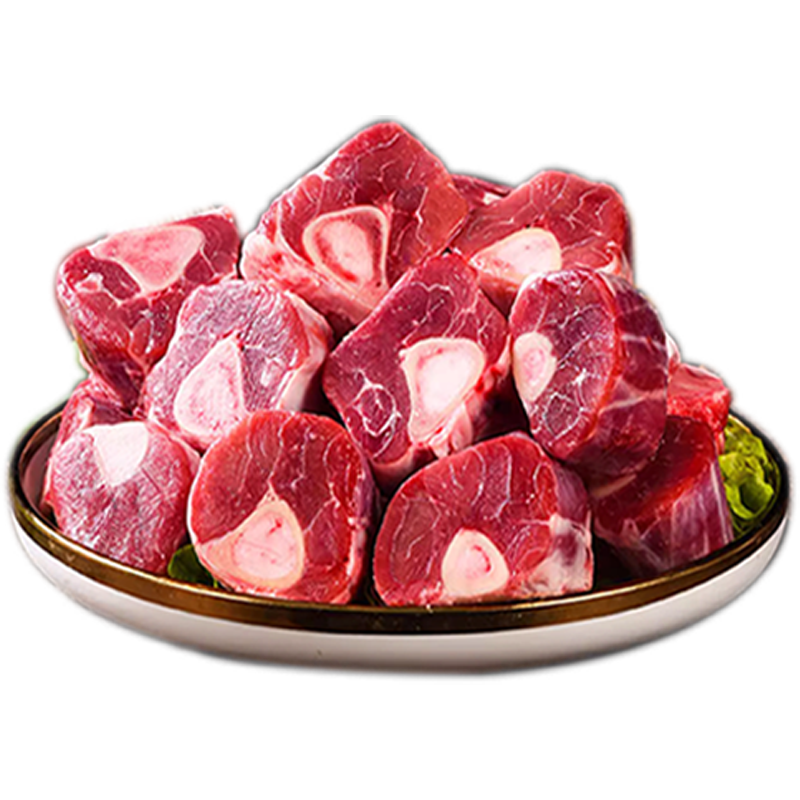 牧功夫草原散养内蒙羔羊腿原切净重羊肉肚包肉羊蝎子小腿礼盒片火锅食材 内蒙原切羊小腿4斤