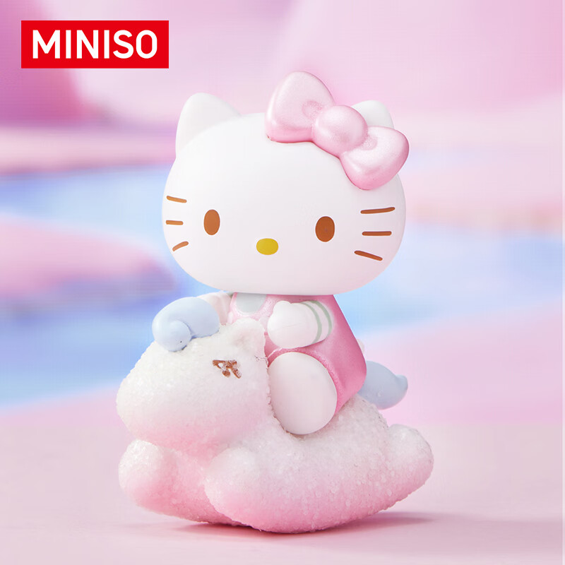 名创优品（MINISO）Hello Kitty凯蒂猫童心小马萌趣豆盲盒玩具手办摆件生日礼物 单袋