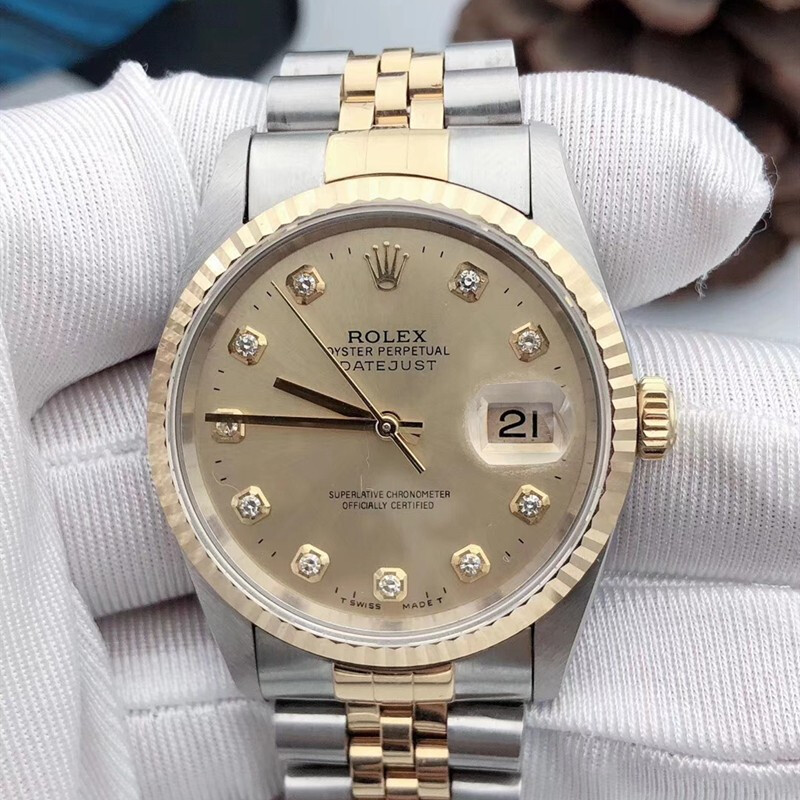 【二手95新】劳力士男表日志型系列自动机械18k金日期显示二手手表金