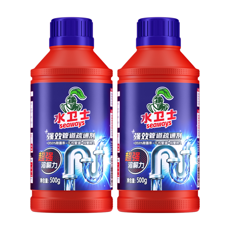 ˮ��ʿ �ܵ���ͨ�� ǿ���ܽ� 500g*2ƿ ������Ͱ������©������ 9.9Ԫ����յ���