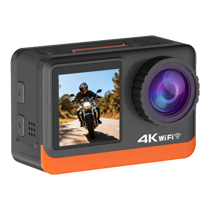 ���ڲ�����FETANA�˶����4K����vlog�Ҳ�����Ħ�г��г���¼��ͷ����ǰ��������ڴ�Ĵָ���ֳ���������ͷ��һ�ӽ� ������װ��4K����/60֡�� 64G�ڴ濨 458.9Ԫ