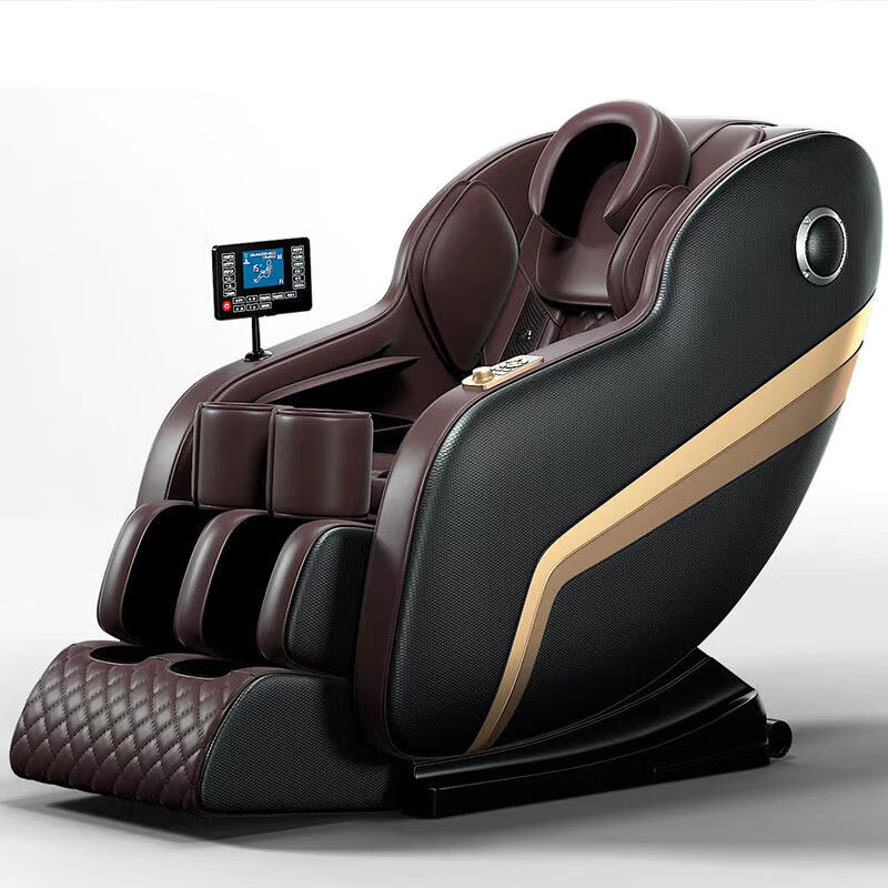 通用按摩椅 艾思博高端豪华家用太空舱零重力按摩椅按摩器全身 黑棕色