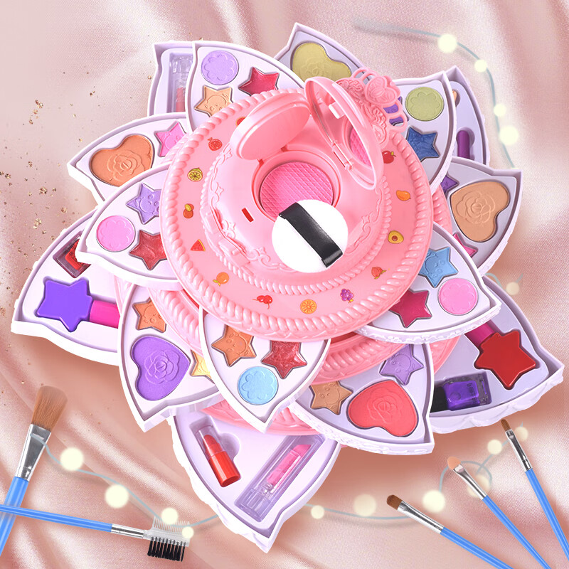 糖米 儿童装扮玩具套装过家家可水洗女孩公主梳妆盒生日礼物礼盒装