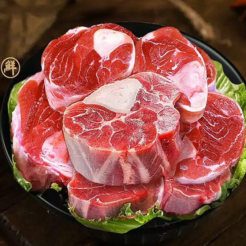 牧功夫草原散养内蒙羔羊腿原切净重羊肉肚包肉羊蝎子小腿礼盒片火锅食材 内蒙原切羊小腿4斤