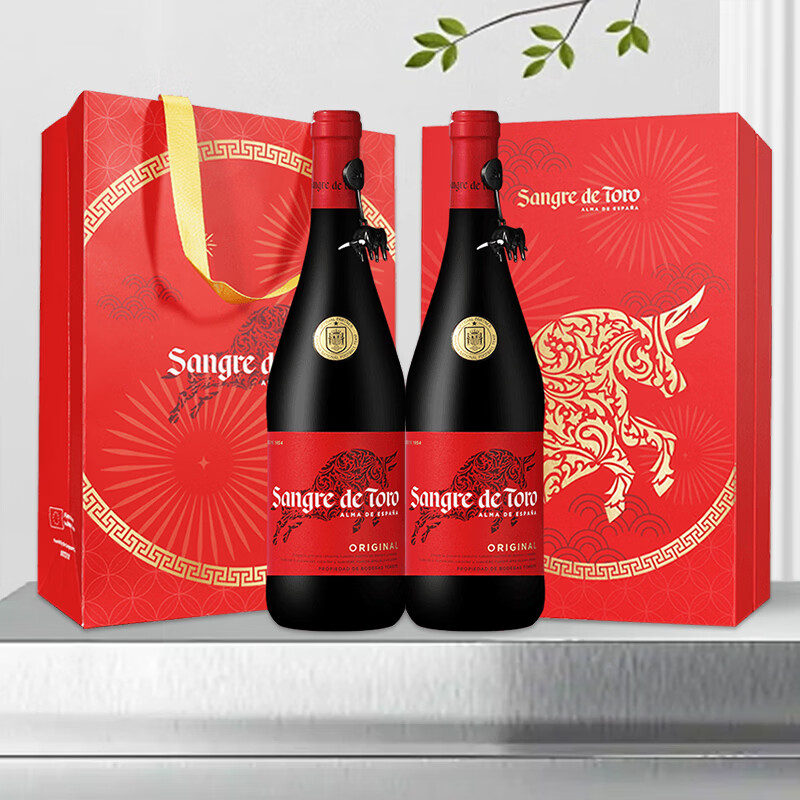 桃乐丝公牛血干红葡萄酒750ml 西班牙名庄原瓶进口热门婚宴年货礼盒