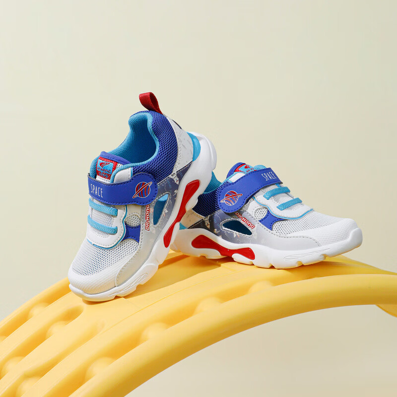 江博士（DR·KONG）春季男童学步鞋儿童运动鞋透气童鞋 蓝/白 23 脚长约13.4-14.1