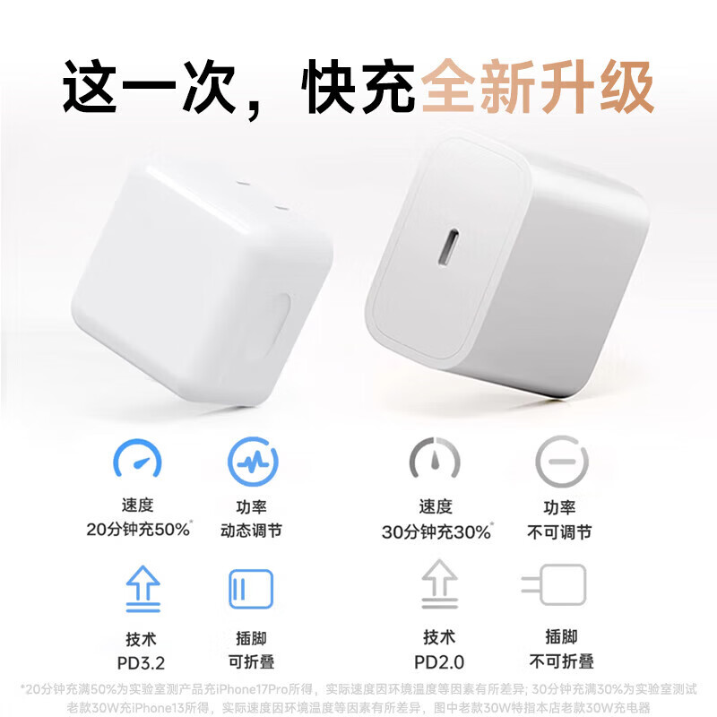 冠杆【40W动态快充】苹果17充电器iPhone16充电头适配原装充电线air手机iPhone15Promax双typec数据线 【原充正品】苹果40W动态快充头+编织快充线2米