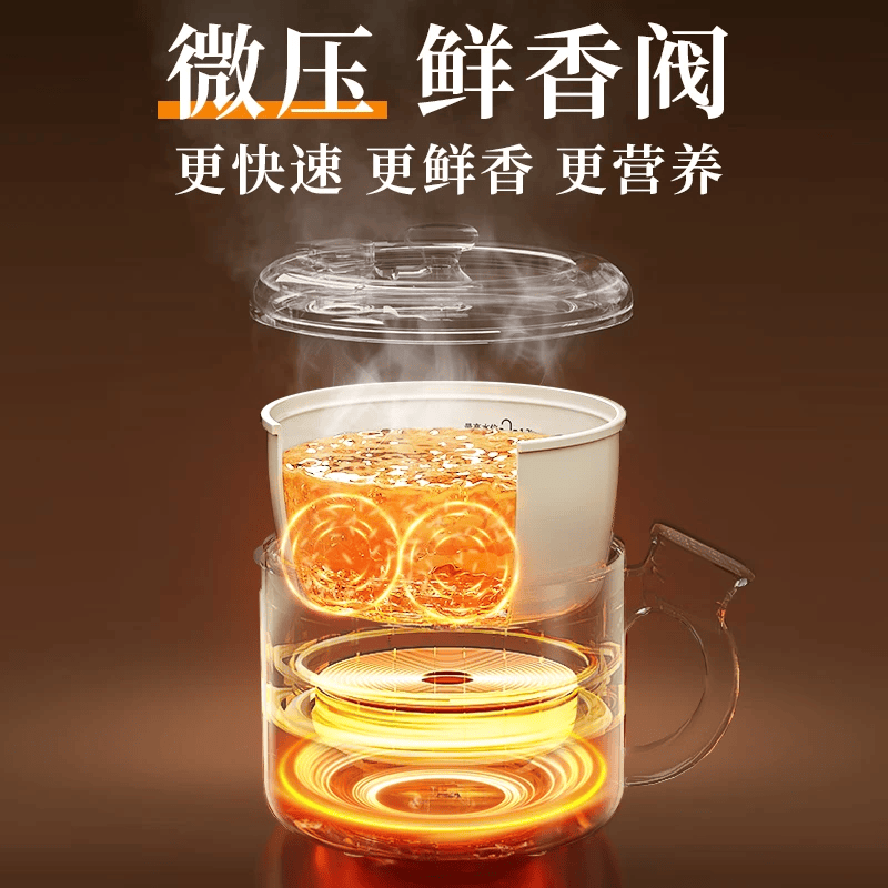 钻石牌微压锅2L电煮锅一体锅多功能家用小型电热火锅蒸煮锅新款宿舍1-2人用不粘锅A 2L 【抖音同款】新升级大容量+不沾钛涂层+双蒸笼