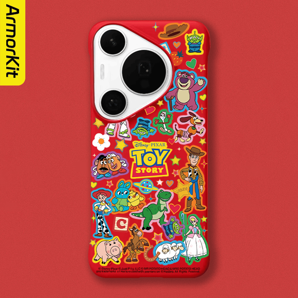 ARMORKIT适用华为Pura70Pro+手机壳轻薄无边框卡通p70Pro+/70Ultra/60Pro/80Pro/50保护套高端防摔磁吸款 【朱砂红】卡通A0075 华为 Pura 70Pro/70Pro+