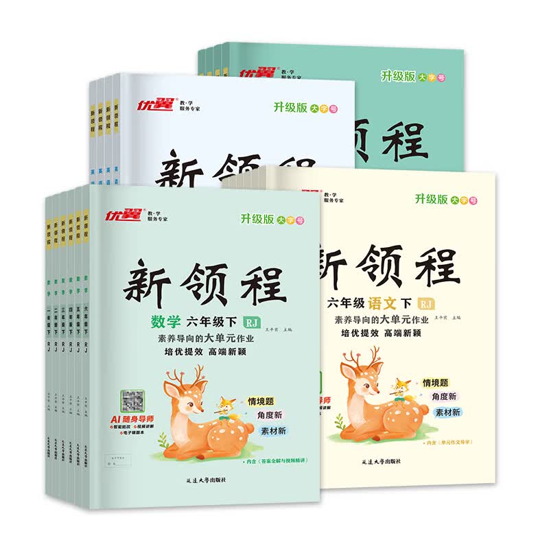 2026春优翼新领程升级版一二三四五六年级下册人教版北师版练习题同步训练基础巩固 六年级下册 语文人教版