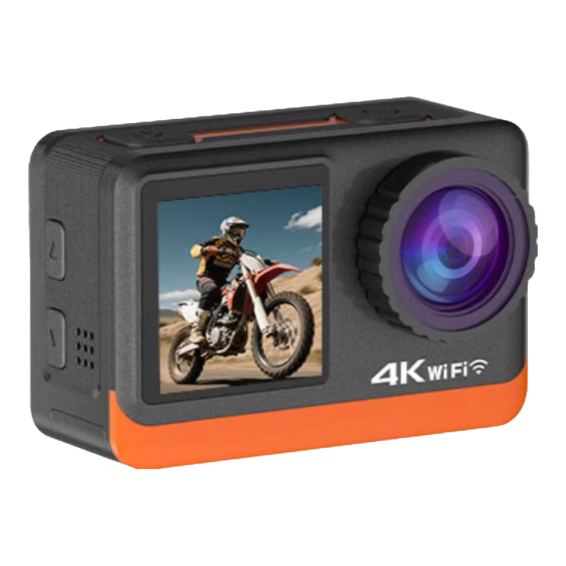 ���ڲ�����FETANA�˶����4K����vlog���οڴ�����Ĵָ�ֳֹҲ�����Ħ�г��г���¼��ͷ����ǰ��������ͷ��һ�ӽ� ������װ��4K����/60֡�� ���ڴ濨 398.9Ԫ