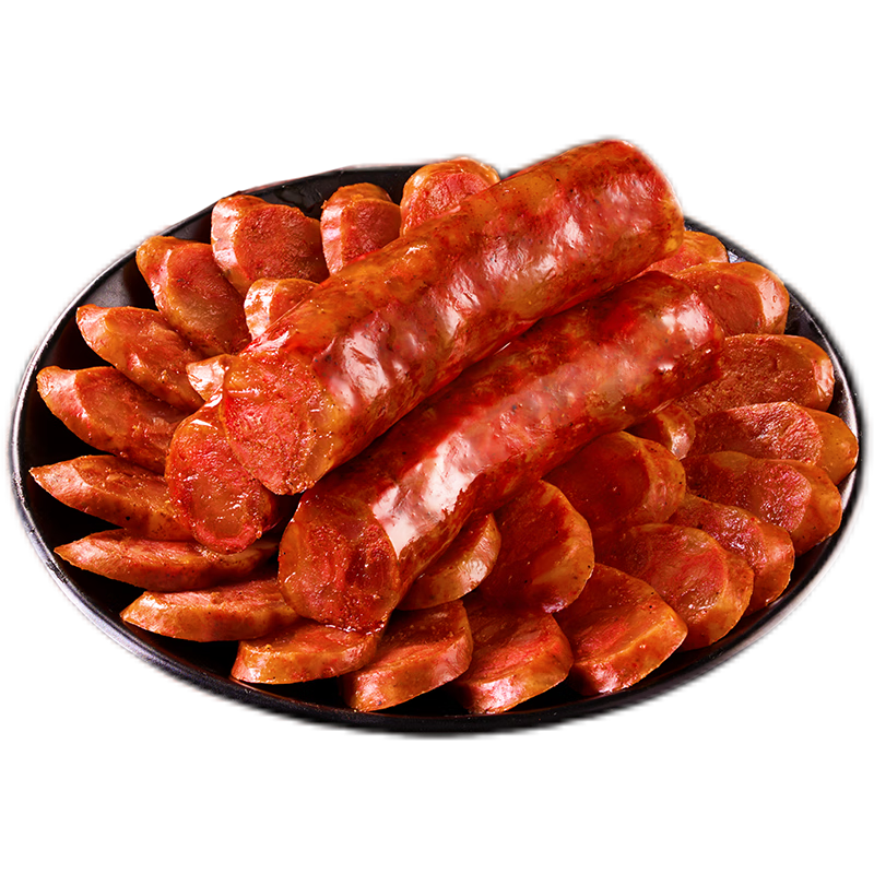 猪闷闷四川腊肠川味麻辣香肠纯猪肉7分瘦手工腊味节日送礼200g